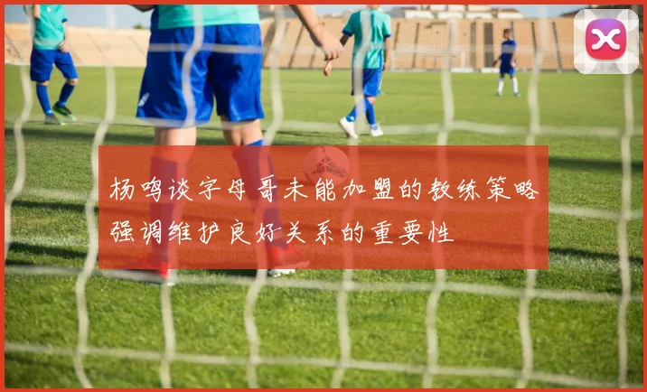 杨鸣谈字母哥未能加盟的教练策略强调维护良好关系的重要性